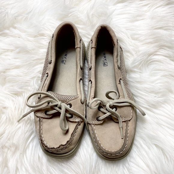 SPERRY TOPSIDER • Kids Tan Angelfish Boat Shoes - Picture 1 of 8